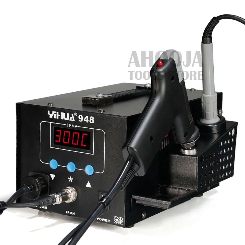 Package 2 YIHUA 948 220 В/110 в цифровой электрический паяльник устройство всасывающий оловянный пистолет паяльная станция сварочная паяльная станция - Цвет: Package 2