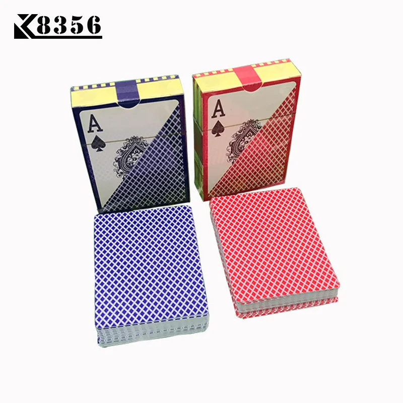 K8356 2 компл./лот строчными буквами Техасский Холдем Пластик игральные карты