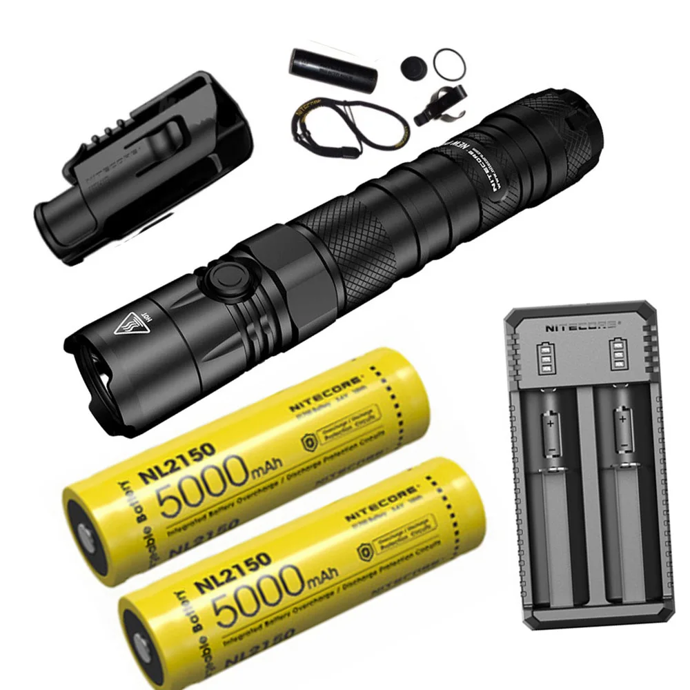 NITECORE новый ручной тактический флэш светильник P12 HD V6 max 1200 люмен дальность луча 238