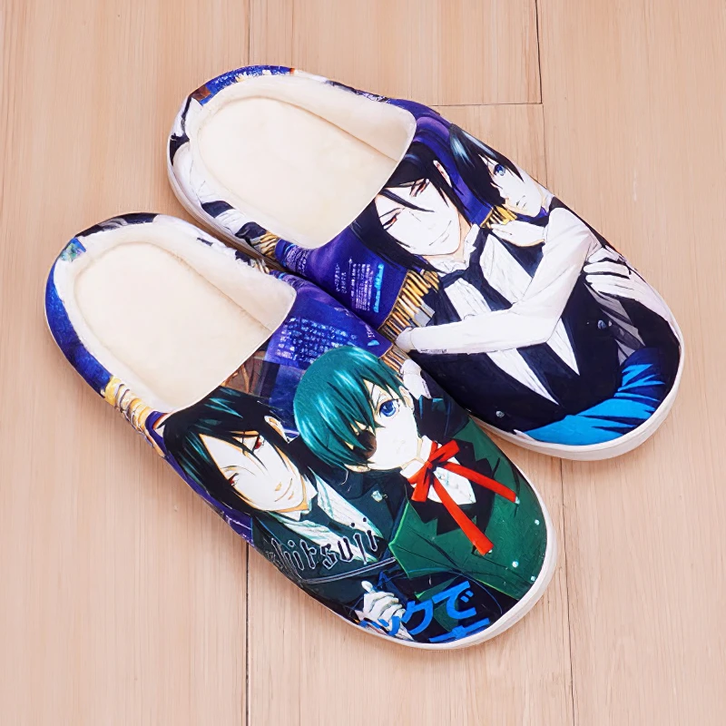 

Anime Black Butler Cosplay Slippers Game Warm Winter Shoes Cartoon Cute Boots Home Indoor Bedroom For Men Women Boys Girls