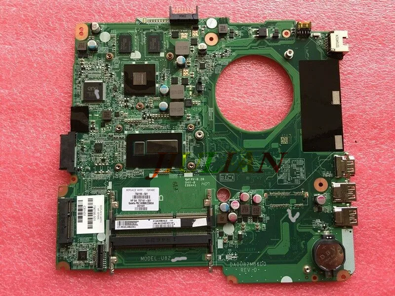Системная плата для HP 14 14-N w/i5-4200U CPU 740M/2GB Материнская 756195-001 756195-501 протестирована