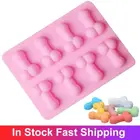 Забавные в форме пениса силиконовая форма для шоколада силиконовая форма для выпечки в форме цветка, для приготовления печенья DIY выпечки формы обжимной инструмент I-ce куб пресс-форм для выпечки 