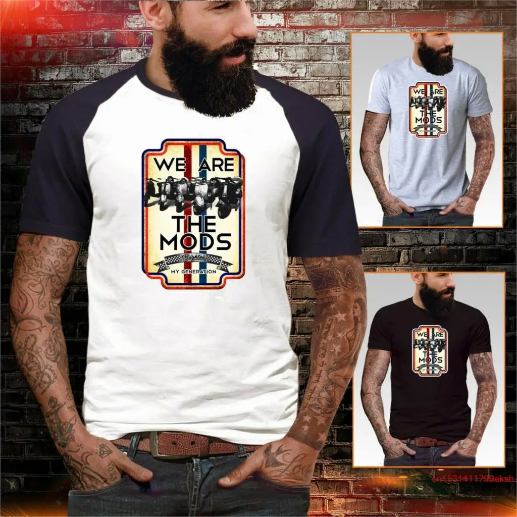 Футболка SKA We are the Mods мужской скутер в стиле ретро|Мужские футболки| |