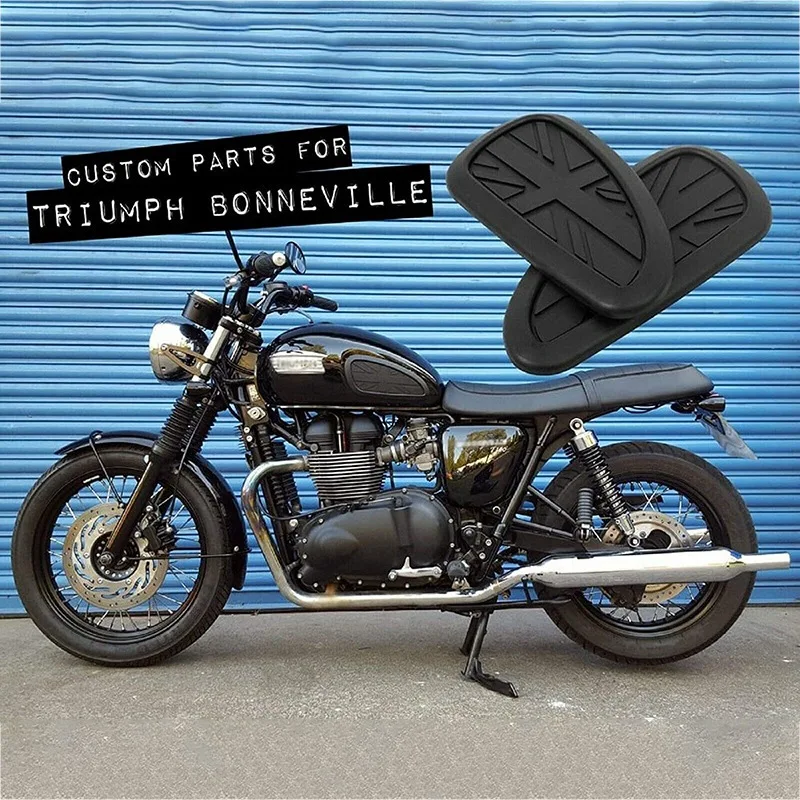 UK Flag Retro Gas Tank Traction Pad Side Fuel Knee Grip Protector Sticker |