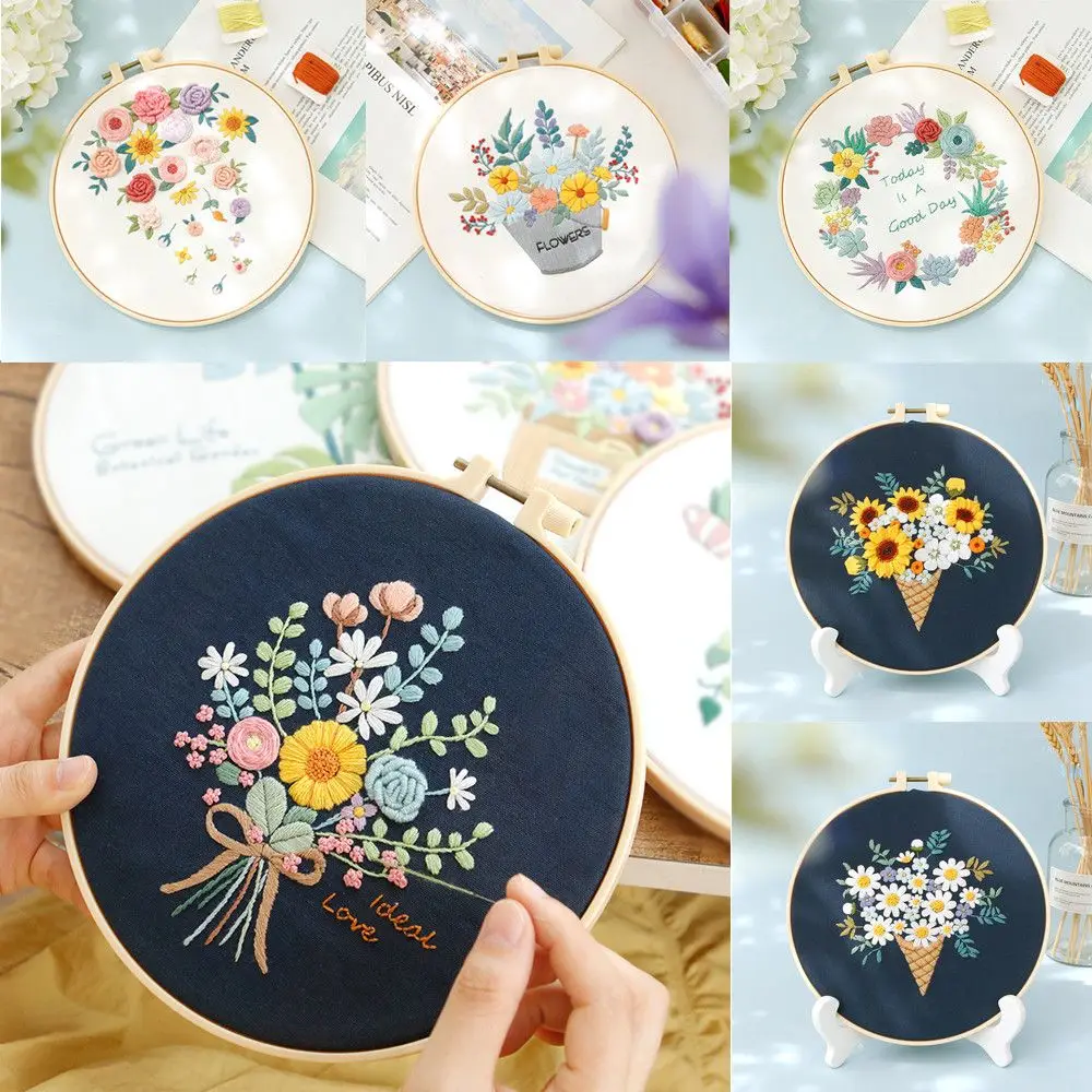 

Gifts Multi-Color Handmade Crafts Home Decoration Painting DIY Cross Stitch Embroidery Embroidery Starter Kit