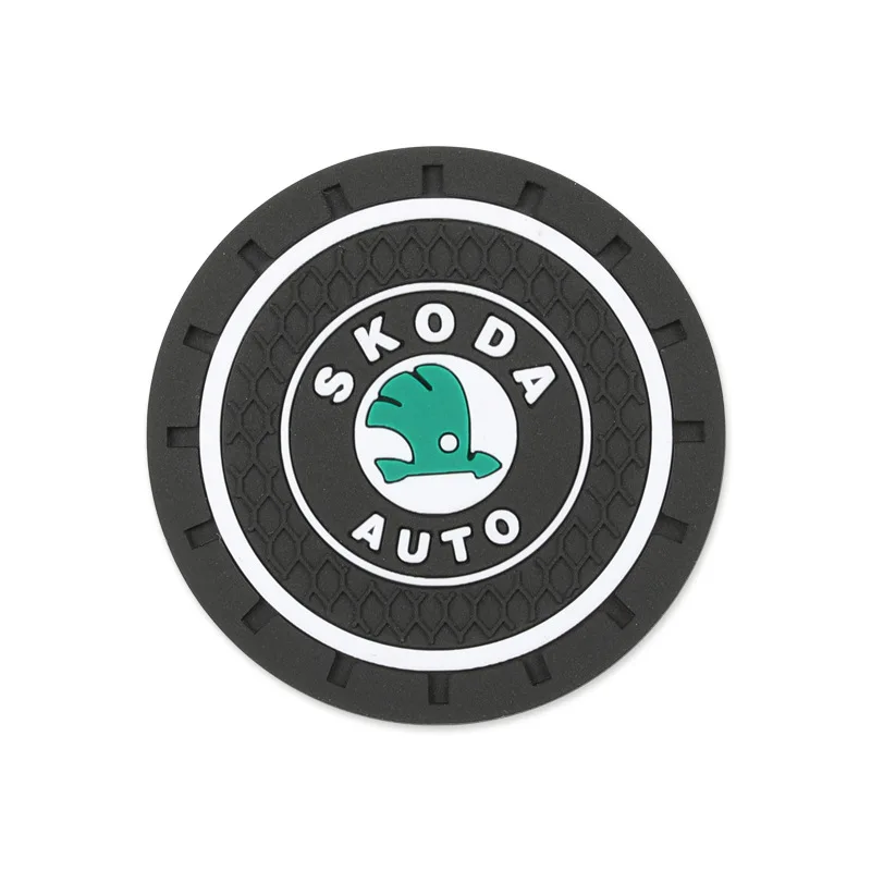 Силиконовая черная Авто подставка для кофейной чашки слот нескользящий держатель из углеродного волокна коврик аксессуары для автомобиля защитный коврик аксессуары для домашнего интерьера