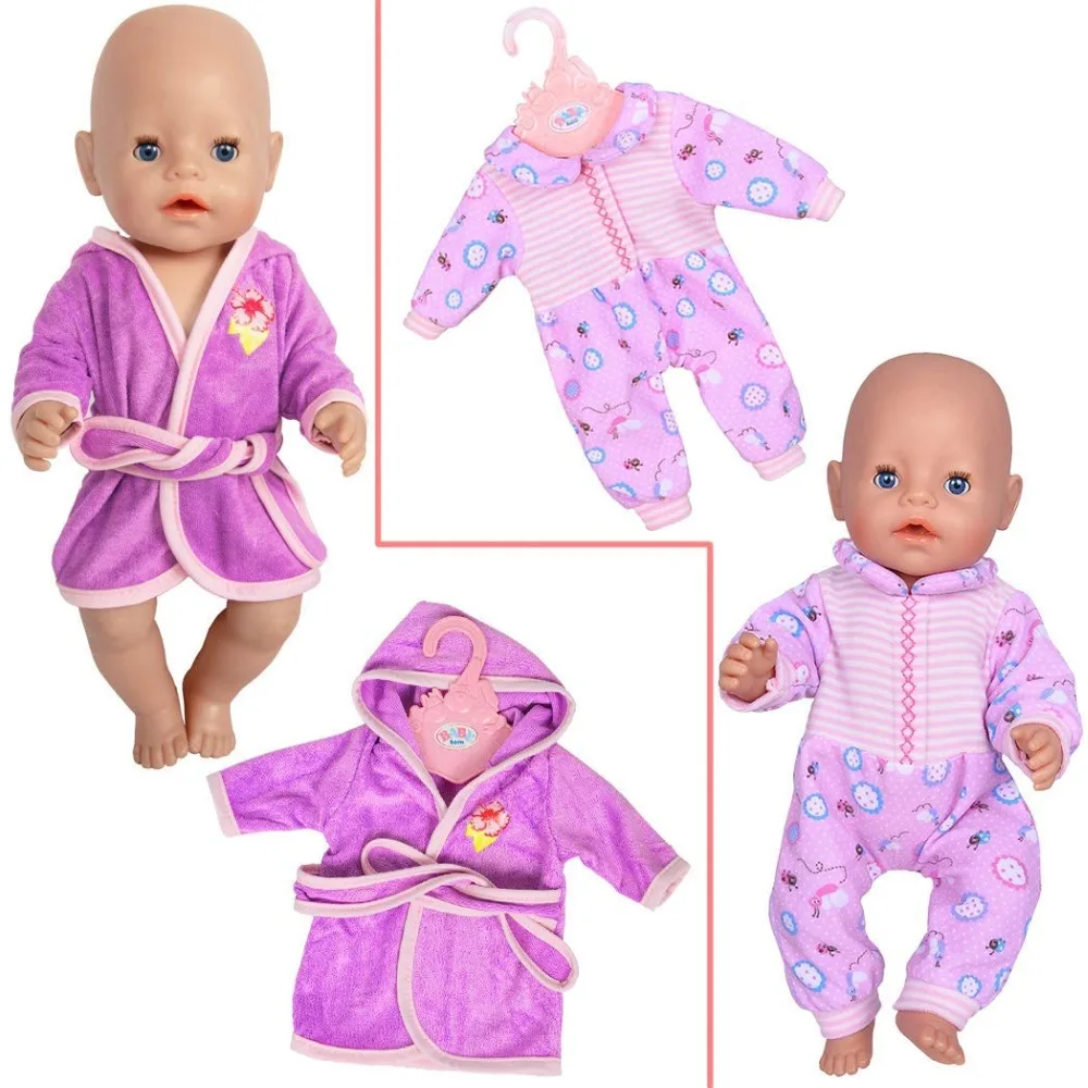 Fashion Clothes Suit Fit For 43cm Baby New Born Doll 17 Inch Dolls Clothes,Children best Birthday Gift