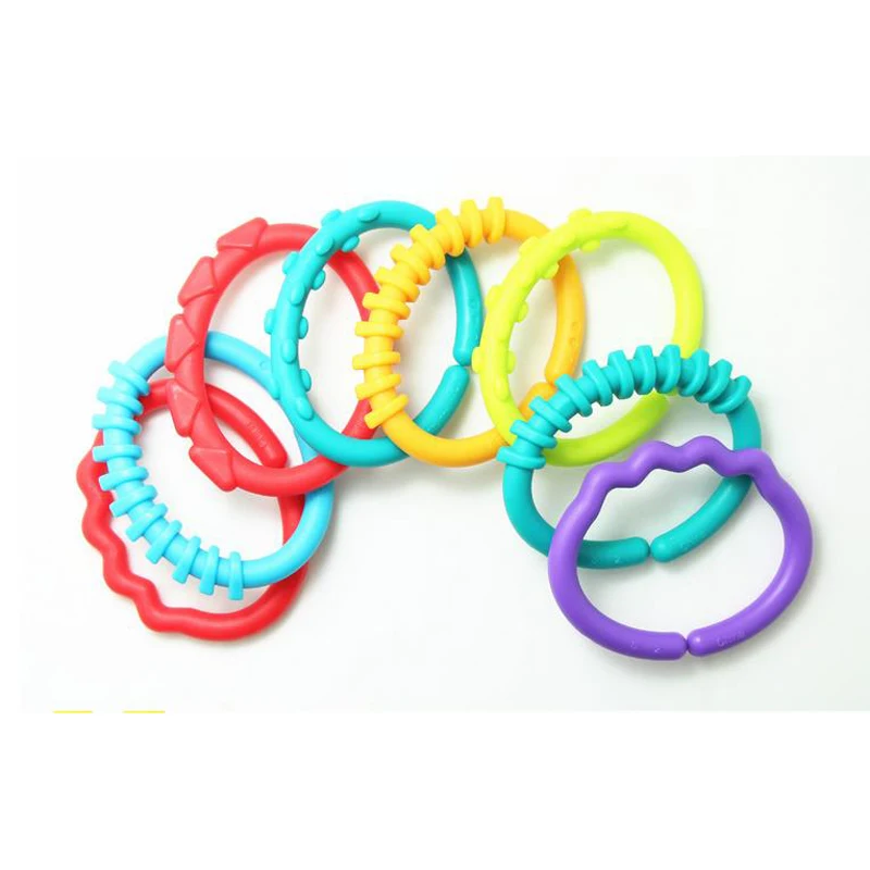 24 шт./пакет Радужное кольцо подключенное к ручке подвесная детская кровать карта