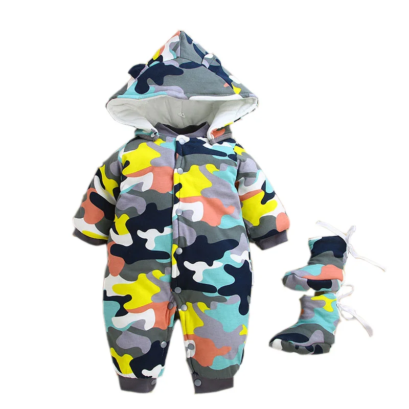 2020 осень зима теплые детские комбинезоны для мальчиков Флисовый костюм