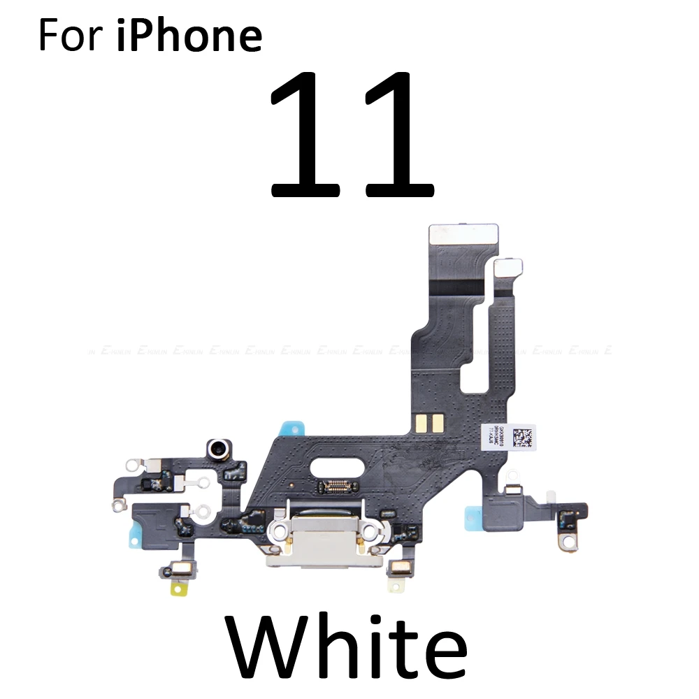 

USB Charger Plug Dock Connector Charging Port Replacemen Flex Cable For iPhone 11 With MicroPhone Mic Repair Parts