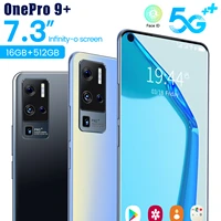 global 7 3 inch left digging screen 5g smartphone with 16gb512gb large memory for oneplus 9 pro huawei samsung mobile phone