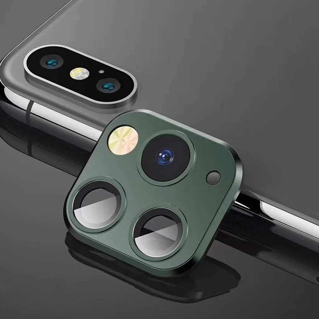Фото 2 шт Наклейка на рассеиватель для iPhone X XS MAX Замена камеры Поддельные 11 Pro Max 2 шт Наклейка на рассеиватель для iPhone X XS MAX Замена камеры Поддельные 11 Pro Max