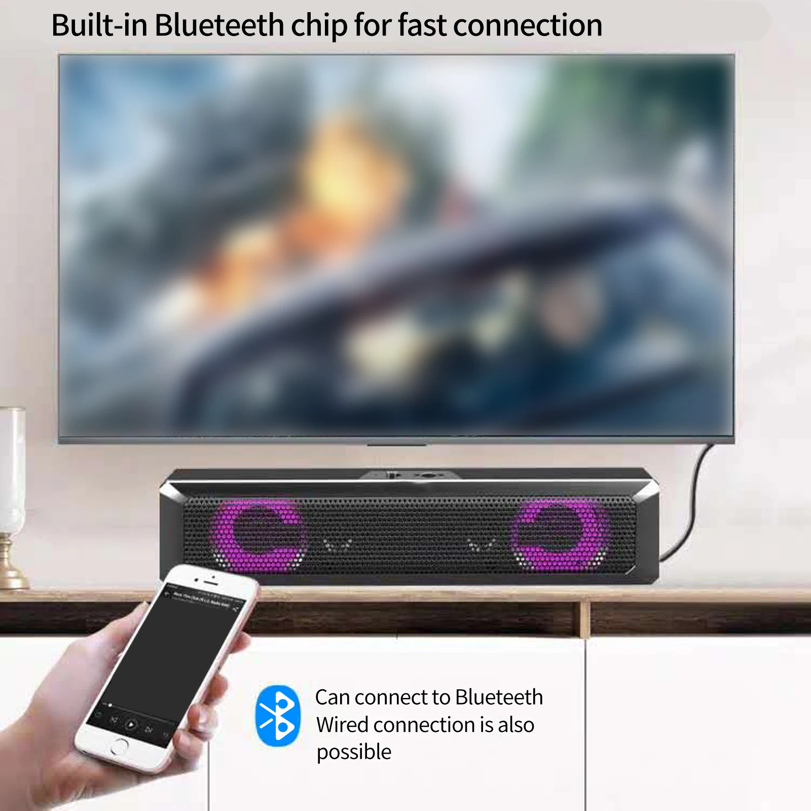 Звуковая система для домашнего кинотеатра Bluetooth-динамик компьютерные динамики