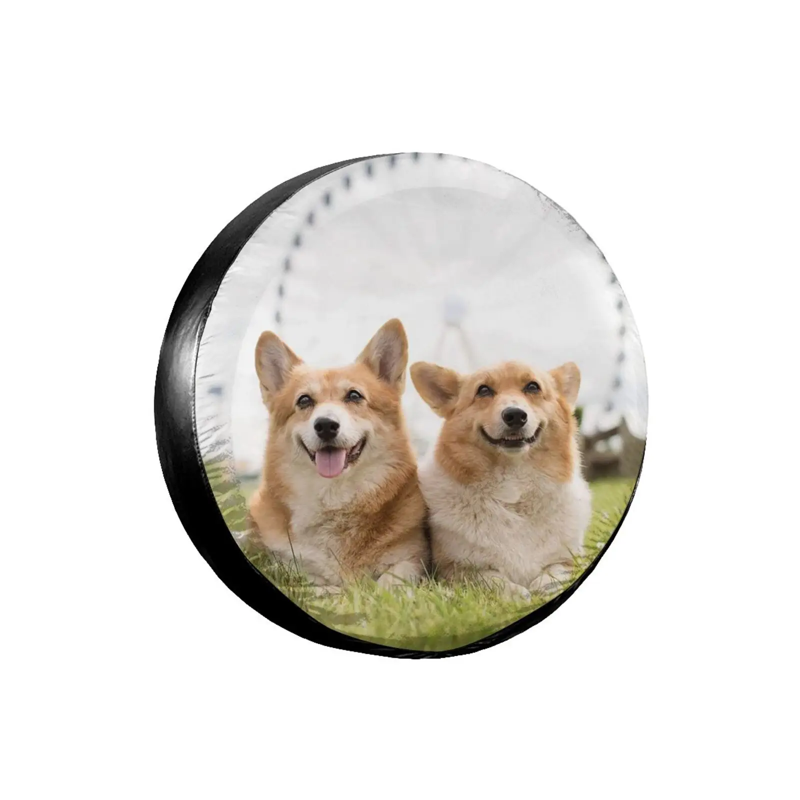 

Corgi,, A Gift for Camping Enthusiasts, Spare Tire Cover for Camping Car,