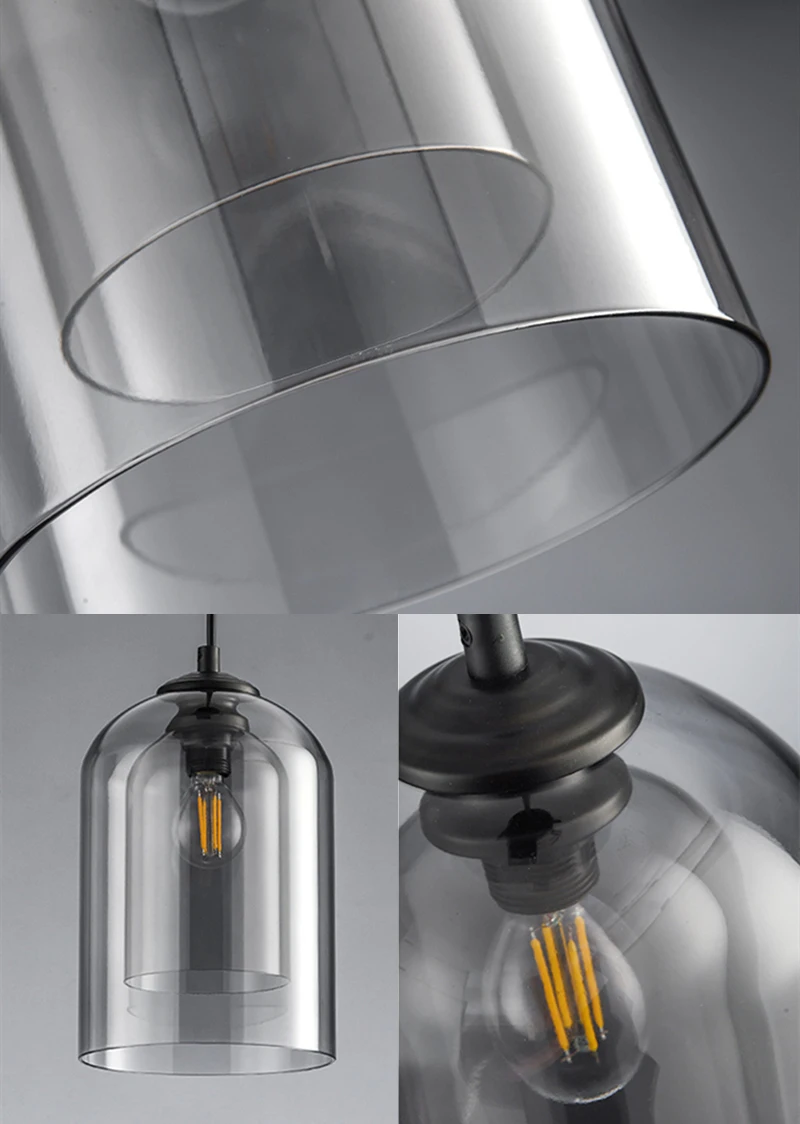 

Pendant Light Nordic Postmodern Double Glass Hanglamp For Bedroom Dining Room Bar Decor Luminaire Suspension Kitchen Fixtures