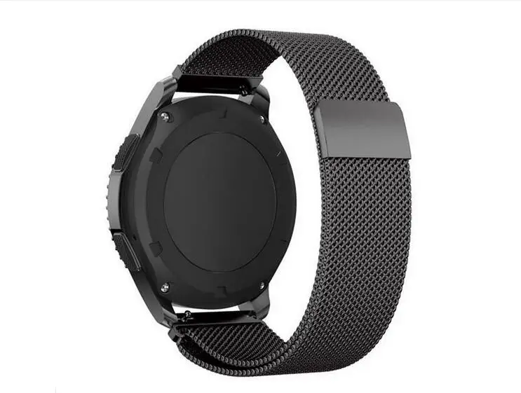 20 мм 22 для samsung gear S3 s2 sport Classic galaxy active 40 мм 44 мм ремешок huami amazfit gtr ремешок Bip huawei watch gt 2 42 46 мм - Цвет ремешка: milanese-black