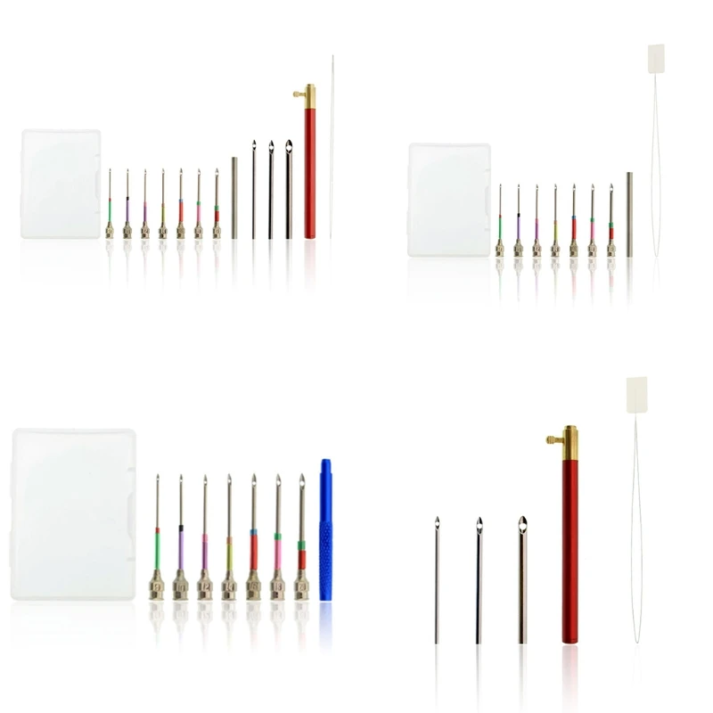 

New Useful Knitting Embroidery Pen Kit Crochet Knitting Punch Needle Embroidery Needle Weaving Tool Handmade Rug Yarn Needle