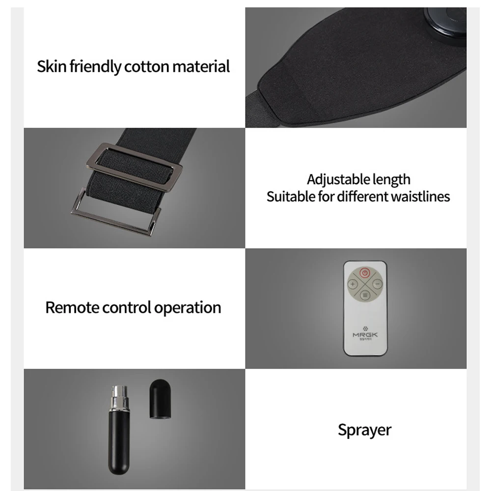 

Abdominal Muscle Stimulator EMS Trainer Waist Support Belt Electro Muscle Stimulation Body Slimming Massager Fitness Equiment