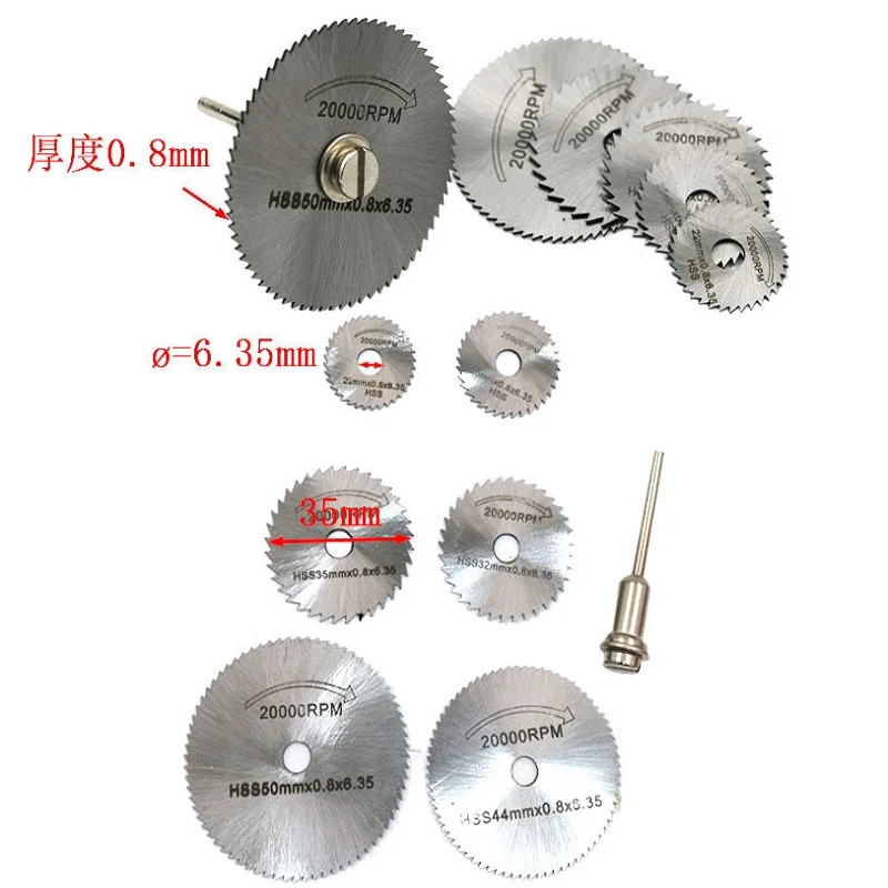 

JOYLIVE Cutting Saw Electric Grinder Accessories Cutting Blade High Speed Steel Circular Saw Blade Grinding Wheel Metal Tool