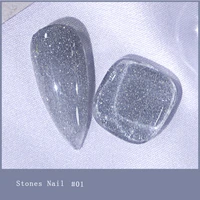 8color diamond stones lixia 8ml gel nail polish plastic bottle gel polish matt top soak off uv led nail lacquer color gel