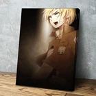 Постер на холсте в скандинавском стиле, Настенная картина с HD рисунком, искусство атаки на титанов, аниме картины, модульный Современный домашний декор, рамка для гостиной