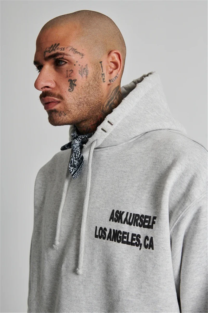 Askyurself Fashion Pants Men 1:1 High Quality Vintage Washed Fleece Foam Print WomenSweatpants Heavy Fabric Trousers | Мужская одежда