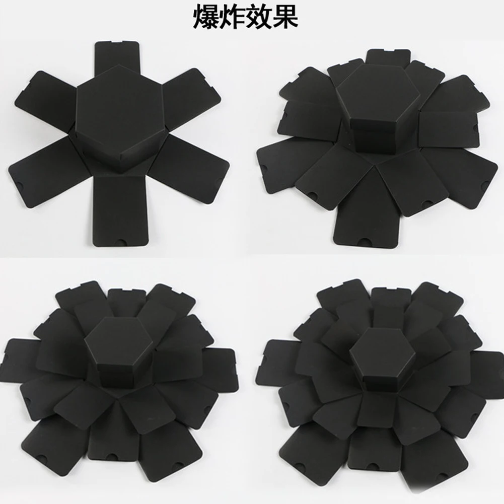 Шестигранная Коробка для хранения многоуровневый фотоальбом сюрприз исповедь