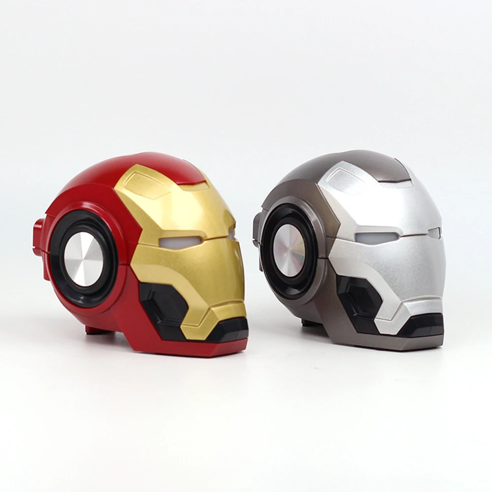 Беспроводной Bluetooth динамик Iron Man портативный сабвуфер мультяшный мини звуковой