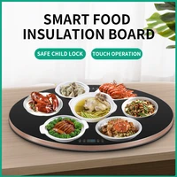 xy n350cr 60cm meal insulation board household intelligent hot chopping board round multi function warming turntable