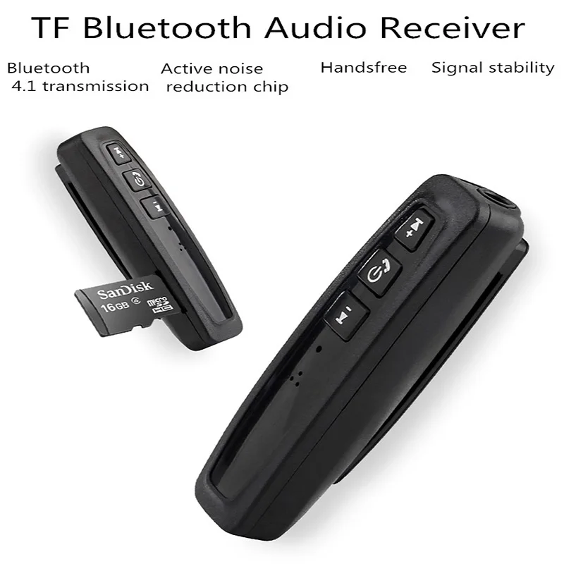 Приемник Bluetooth 4 1 стерео музыка аудио беспроводной адаптер 3 5 мм AUX для наушников с