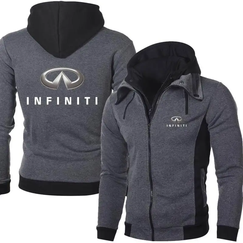 Мужская Флисовая Толстовка Infiniti Повседневная теплая верхняя одежда в стиле