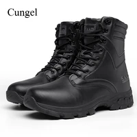 men outdoor boots waterproof hunting mountain hiking shoes army combat tactical boots jungle desert military non slip work shoes