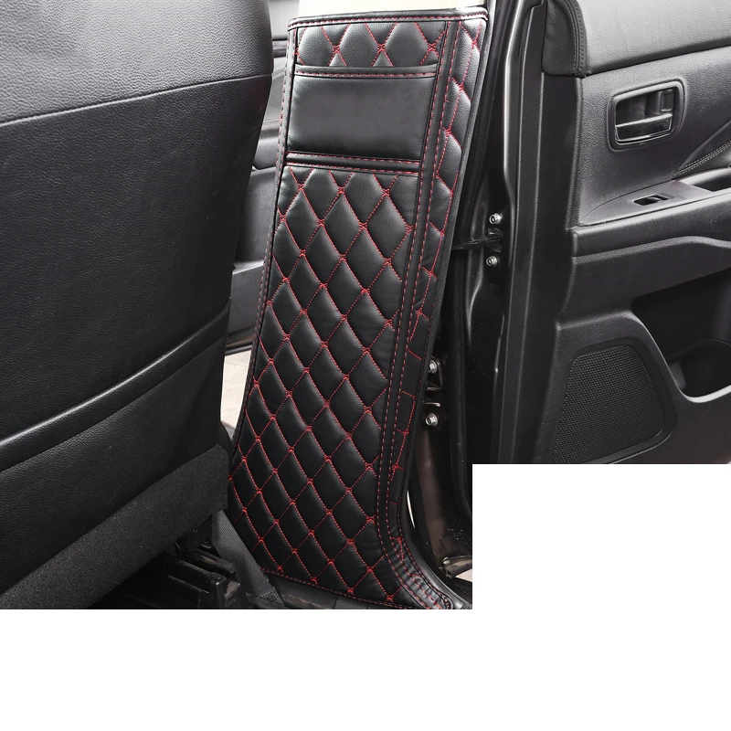 Кожаный коврик Lsrtw2017 для внутренней двери автомобиля Mitsubishi Outlander 2013 2014 2015 2016 2017 2018