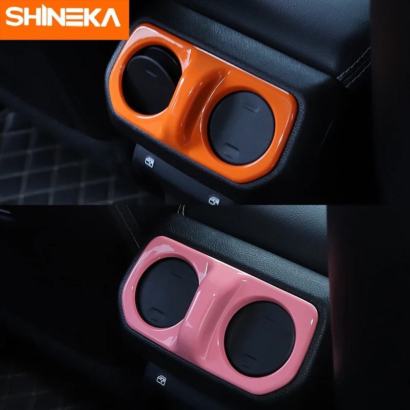 SHINEKA Автомобильный Вентилятор заднего кондиционера на выходе украшения крышка
