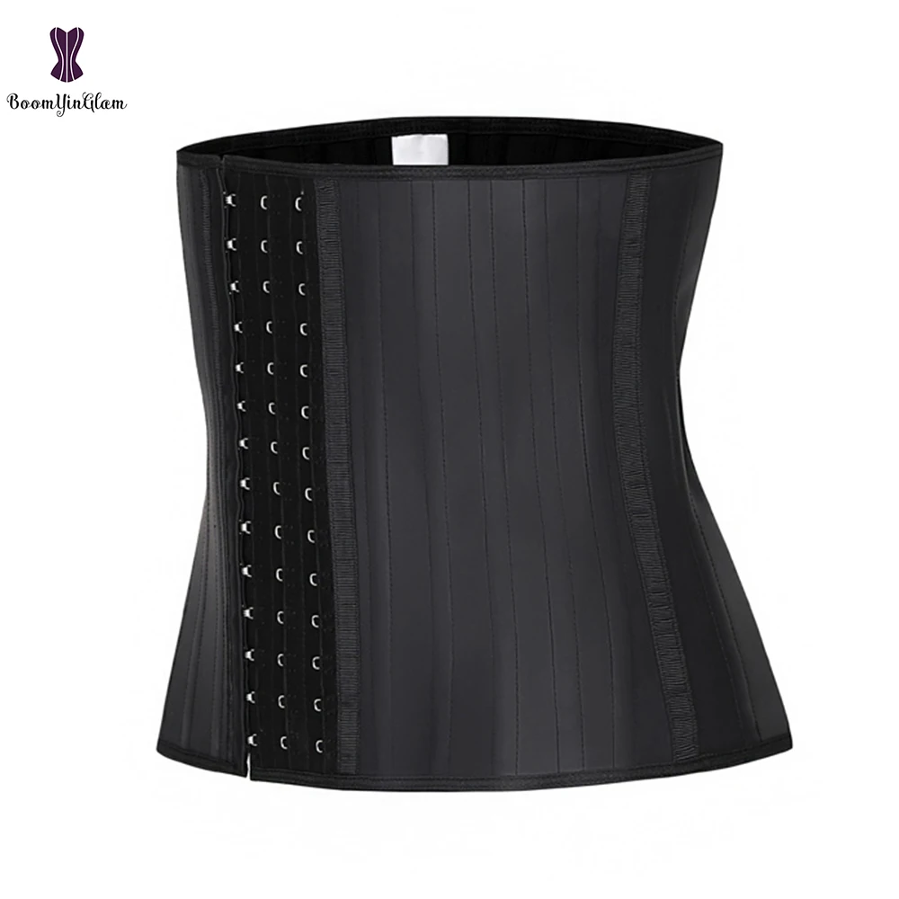 Women's Waist Trainer 25 Steel Boned Black Nude Latex Underbust Corset Training Cincher Shaper 950# | Женская одежда