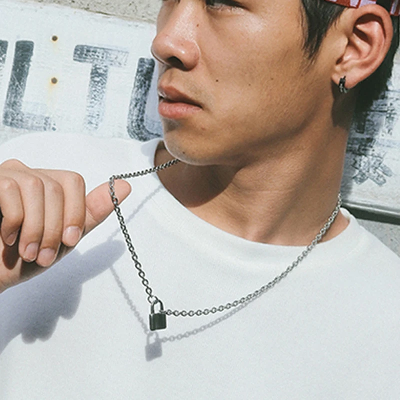 Ожерелье из нержавеющей стали для мужчин и пар подвеска на шею цепочка хороший