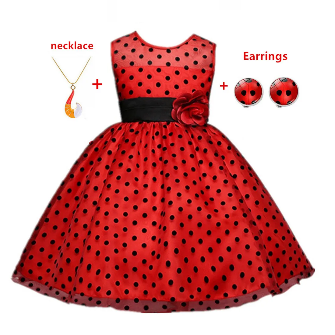 Карнавал Redbug карнавальное платье для девочек летняя одежда Красный ошибка