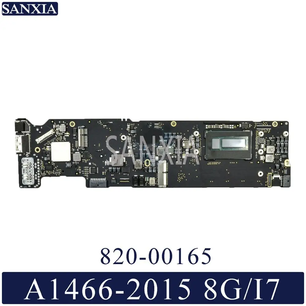 

KEFU 820-00165-A Laptop motherboard for Apple Macbook Air A1466 2015 original mainboard 8G-RAM I7-CPU