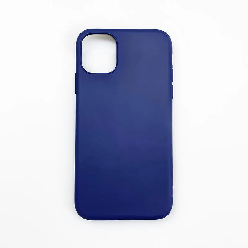 

For iPhone 6P 7P 8 8p 7 X XS 11promax mobile phone case men and women pure color silicone all-inclusive soft shell