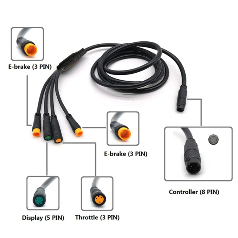 

36V/48V 500W 22A Electric Bicycle Sine Wave Controller KT 900S Display&Thumb Throttle and Sensor Waterproof Accessories