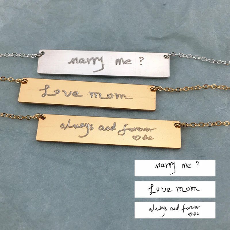 Модное женское ожерелье ручной работы с надписью и именем|Индивидуальные