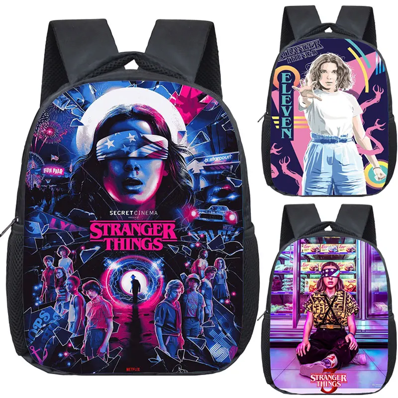 

Mochila Stranger Things Backpack Kids Cartoon Kindergarten School Bag Boys Girls Back to School Rucksack Children Preschool Bags