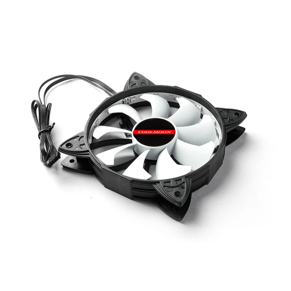 COOLMOON 12 см вентиляторов ПК 120 мм RGB вентилятор Радуга 5V A-RGB шасси тихий Управление
