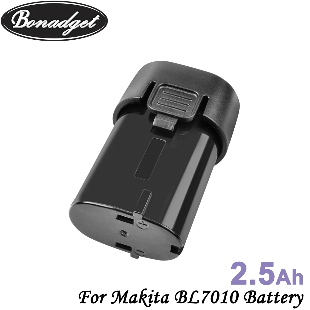 Bonadget 2 шт. 7 в 2500 мАч сменный литий-ионный аккумулятор для Makita BL7010 194355-4 194356-2 TD020DS