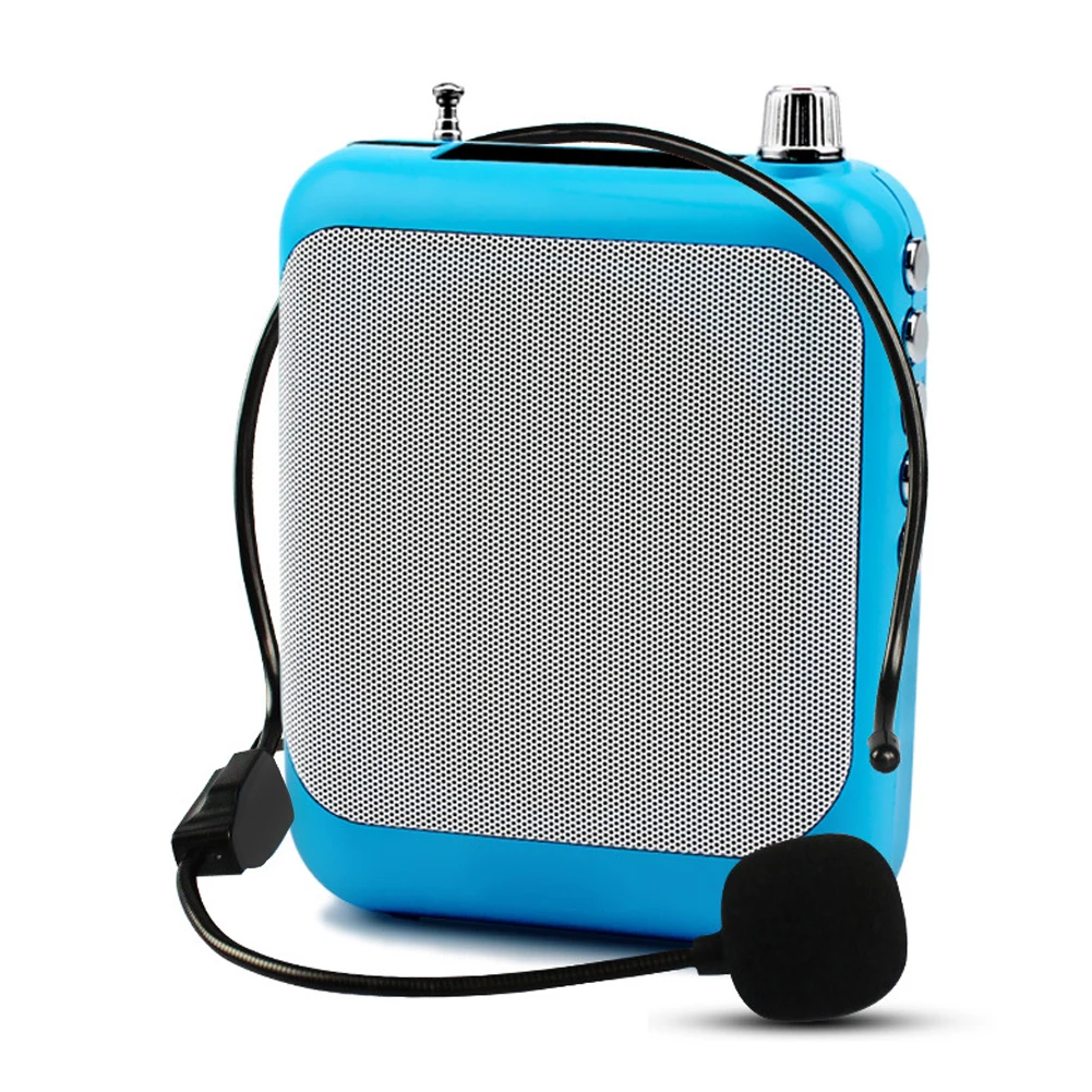 Портативный усилитель голоса Megaphone микрофон для учителя Speaker 12W FM Запись с