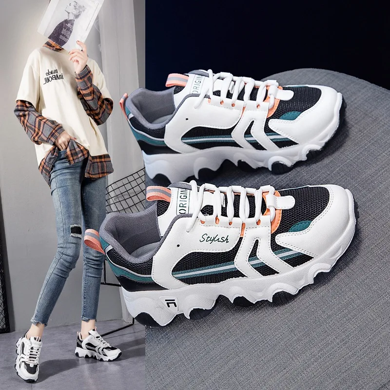 

2021 New Fashion Women's Shoes Korean Sports Flat Work Comfortable for
