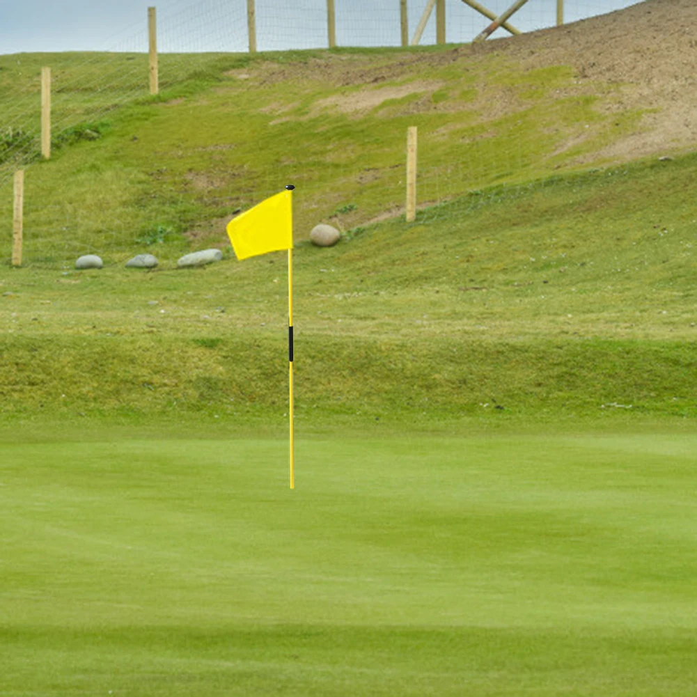 Golf Flagsticks Putting Green Flags Hole Cup Pin for Driving Range Outdoor Backyard Practice Accessories | Спорт и развлечения