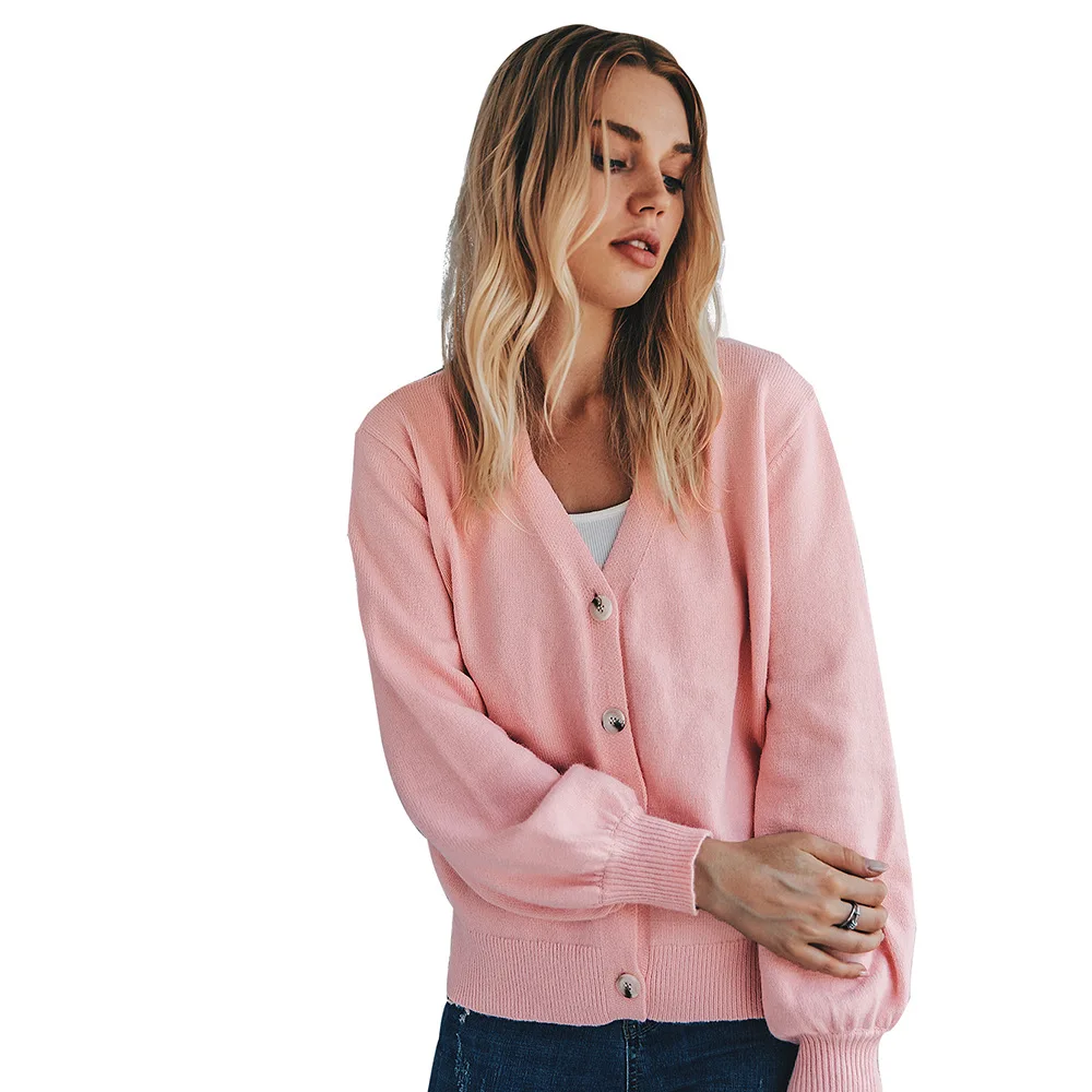 

Knit Sweater Women's Sweaters Fashion Autumn Winter Clothing 2020 New Female Knitted Button Open Women's Sueter mujer invierno