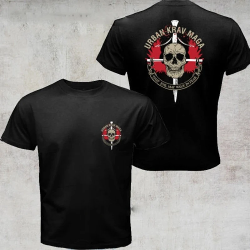 

Summer New Urban Krav Maga Idf Israeli Martial Arts Self-defense Top Men's Printed T-shirt Fashion Oversized Top