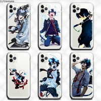 anime blue exorcist rin okumura phone case clear for iphone 12 11 pro max mini xs 8 7 6 6s plus x 5s se 2020 xr cover